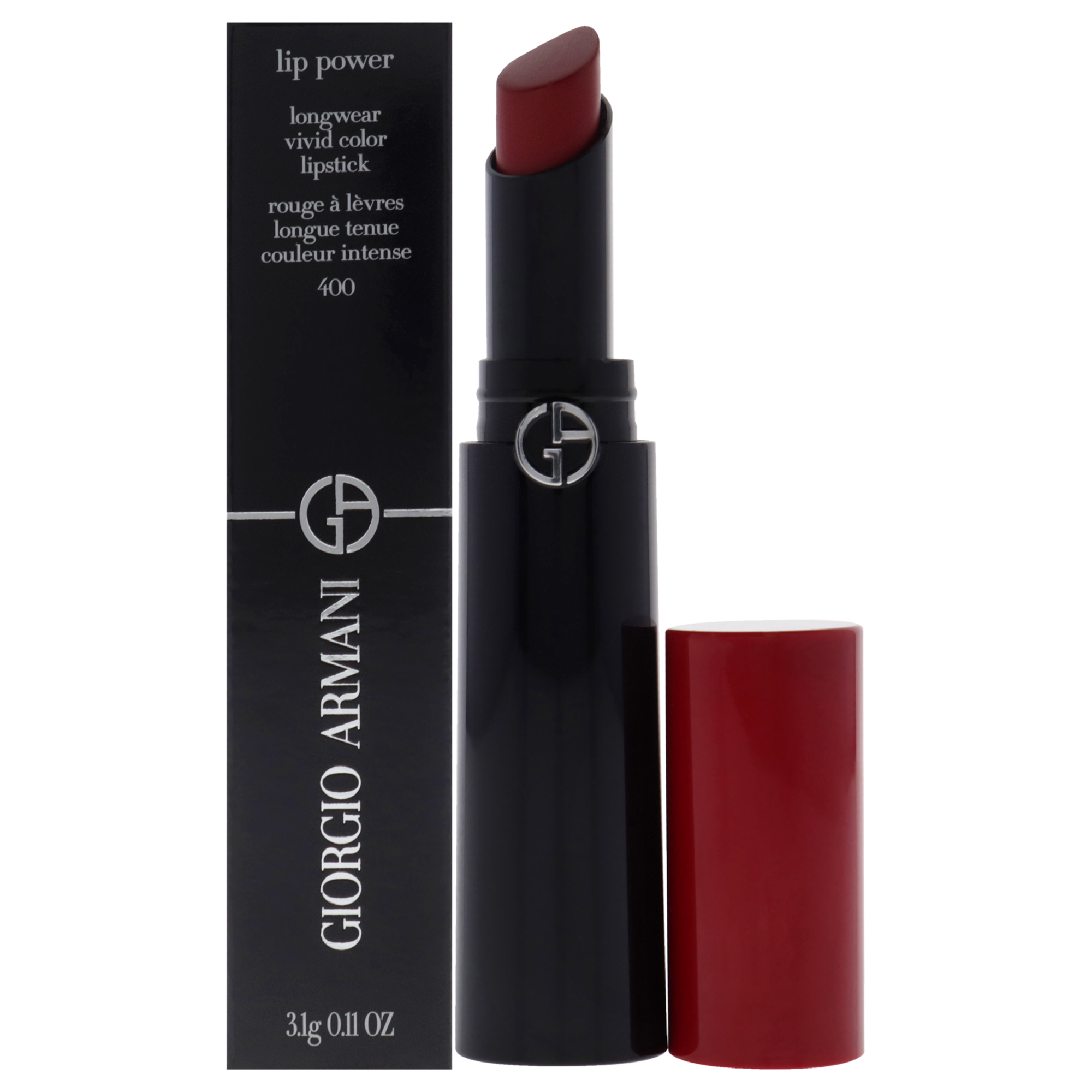 Lip Power Longwear Vivid Color - 400 Four Hundred By Giorgio Armani 0.11 Oz